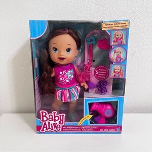 Baby Alive Hasbro Play n Style Christina Doll Brunette Hair with Accessories